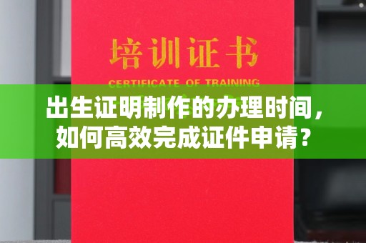 新龙出生证明制作的办理时间，如何高效完成证件申请？