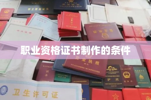 新龙职业资格证书制作的条件