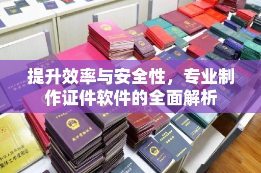 新龙提升效率与安全性，专业制作证件软件的全面解析