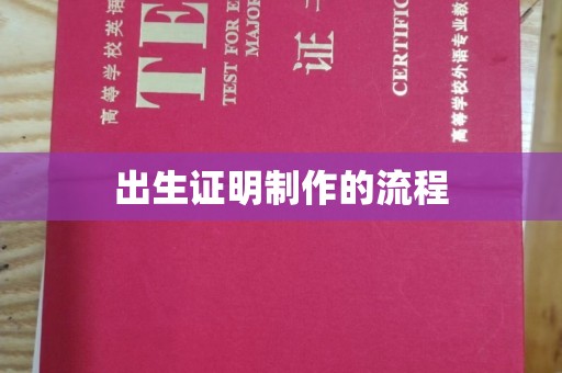 新龙出生证明制作的流程