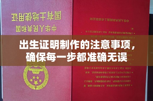 新龙出生证明制作的注意事项，确保每一步都准确无误