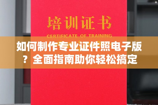 新龙如何制作专业证件照电子版？全面指南助你轻松搞定