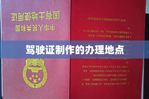 新龙驾驶证制作的办理地点