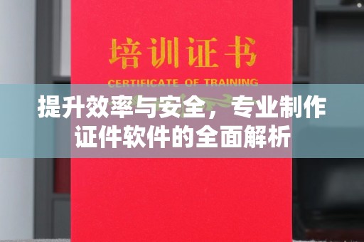 新龙提升效率与安全，专业制作证件软件的全面解析