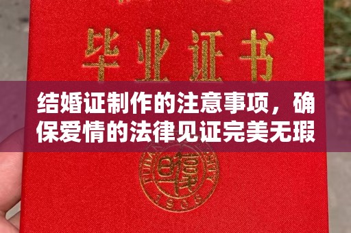 新龙结婚证制作的注意事项，确保爱情的法律见证完美无瑕