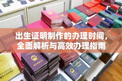 新龙出生证明制作的办理时间，全面解析与高效办理指南